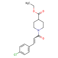 ethyl 1-[(2E)-3-(4-chlorophenyl)prop-2-enoyl]piperidine-4-carboxylate