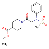 ethyl 1-[2-(N-phenylmethanesulfonamido)acetyl]piperidine-4-carboxylate