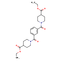 ethyl 1-{3-[4-(ethoxycarbonyl)piperidine-1-carbonyl]benzoyl}piperidine-4-carboxylate