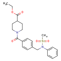 ethyl 1-{4-[(N-phenylmethanesulfonamido)methyl]benzoyl}piperidine-4-carboxylate