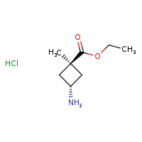 ethyl (1r,3s)-3-amino-1-methylcyclobutane-1-carboxylate hydrochloride