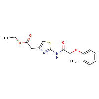ethyl 2-[2-(2-phenoxypropanamido)-1,3-thiazol-4-yl]acetate