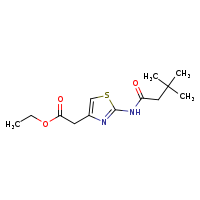 ethyl 2-[2-(3,3-dimethylbutanamido)-1,3-thiazol-4-yl]acetate
