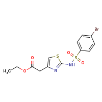 ethyl 2-[2-(4-bromobenzenesulfonamido)-1,3-thiazol-4-yl]acetate
