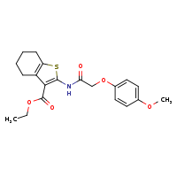 ethyl 2-[2-(4-methoxyphenoxy)acetamido]-4,5,6,7-tetrahydro-1-benzothiophene-3-carboxylate