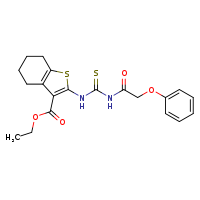 ethyl 2-{[(2-phenoxyacetamido)methanethioyl]amino}-4,5,6,7-tetrahydro-1-benzothiophene-3-carboxylate