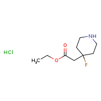 ethyl 2-(4-fluoropiperidin-4-yl)acetate hydrochloride
