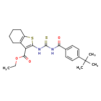 ethyl 2-({[(4-tert-butylphenyl)formamido]methanethioyl}amino)-4,5,6,7-tetrahydro-1-benzothiophene-3-carboxylate
