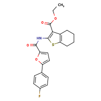 ethyl 2-[5-(4-fluorophenyl)furan-2-amido]-4,5,6,7-tetrahydro-1-benzothiophene-3-carboxylate