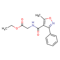 ethyl 2-[(5-methyl-3-phenyl-1,2-oxazol-4-yl)formamido]acetate