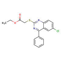 ethyl 2-[(6-chloro-4-phenylquinazolin-2-yl)sulfanyl]acetate