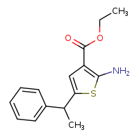 ethyl 2-amino-5-(1-phenylethyl)thiophene-3-carboxylate
