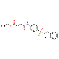ethyl 3-({4-[benzyl(methyl)sulfamoyl]phenyl}carbamoyl)propanoate