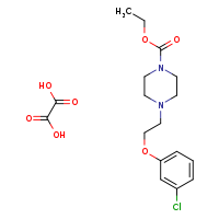 ethyl 4-[2-(3-chlorophenoxy)ethyl]piperazine-1-carboxylate; oxalic acid
