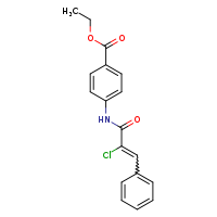 ethyl 4-[(2E)-2-chloro-3-phenylprop-2-enamido]benzoate
