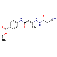 ethyl 4-[3-(2-cyanoacetohydrazido)but-2-enamido]benzoate