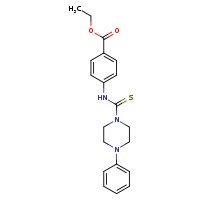 ethyl 4-(4-phenylpiperazine-1-carbothioylamino)benzoate