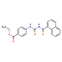 ethyl 4-{[(naphthalen-1-ylformamido)methanethioyl]amino}benzoate