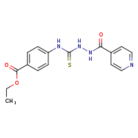 ethyl 4-{[(pyridin-4-ylformohydrazido)methanethioyl]amino}benzoate