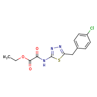 ethyl ({5-[(4-chlorophenyl)methyl]-1,3,4-thiadiazol-2-yl}carbamoyl)formate