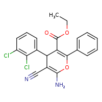 ethyl 6-amino-5-cyano-4-(2,3-dichlorophenyl)-2-phenyl-4H-pyran-3-carboxylate