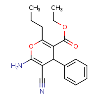 ethyl 6-amino-5-cyano-4-phenyl-2-propyl-4H-pyran-3-carboxylate