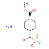 hydroxy[(1r,4r)-4-(methoxycarbonyl)cyclohexyl]methanesulfonic acid sodium hydride