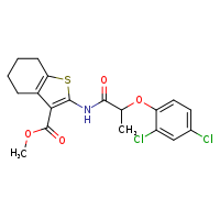 methyl 2-[2-(2,4-dichlorophenoxy)propanamido]-4,5,6,7-tetrahydro-1-benzothiophene-3-carboxylate