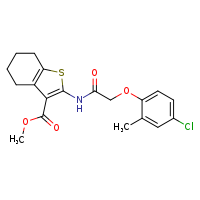 methyl 2-[2-(4-chloro-2-methylphenoxy)acetamido]-4,5,6,7-tetrahydro-1-benzothiophene-3-carboxylate