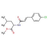 methyl 2-[(2E)-3-(4-chlorophenyl)prop-2-enamido]-4-methylpentanoate