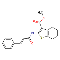 methyl 2-[(2E)-3-phenylprop-2-enamido]-4,5,6,7-tetrahydro-1-benzothiophene-3-carboxylate