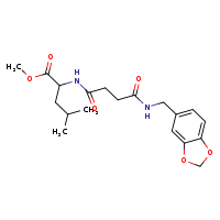 methyl 2-{3-[(2H-1,3-benzodioxol-5-ylmethyl)carbamoyl]propanamido}-4-methylpentanoate