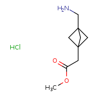 methyl 2-[3-(aminomethyl)bicyclo[1.1.1]pentan-1-yl]acetate hydrochloride