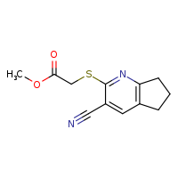 methyl 2-({3-cyano-5H,6H,7H-cyclopenta[b]pyridin-2-yl}sulfanyl)acetate