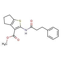methyl 2-(3-phenylpropanamido)-4H,5H,6H-cyclopenta[b]thiophene-3-carboxylate