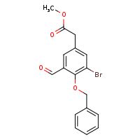 methyl 2-[4-(benzyloxy)-3-bromo-5-formylphenyl]acetate