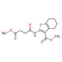 methyl 2-(4-methoxy-4-oxobutanamido)-4,5,6,7-tetrahydro-1-benzothiophene-3-carboxylate
