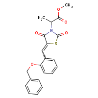 methyl 2-[(5E)-5-{[2-(benzyloxy)phenyl]methylidene}-2,4-dioxo-1,3-thiazolidin-3-yl]propanoate