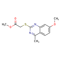 methyl 2-[(7-methoxy-4-methylquinazolin-2-yl)sulfanyl]acetate