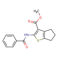 methyl 2-benzamido-4H,5H,6H-cyclopenta[b]thiophene-3-carboxylate