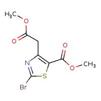 methyl 2-bromo-4-(2-methoxy-2-oxoethyl)-1,3-thiazole-5-carboxylate