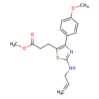 methyl 3-[4-(4-methoxyphenyl)-2-(prop-2-en-1-ylamino)-1,3-thiazol-5-yl]propanoate