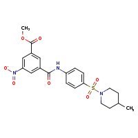 methyl 3-{[4-(4-methylpiperidin-1-ylsulfonyl)phenyl]carbamoyl}-5-nitrobenzoate