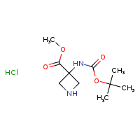 methyl 3-[(tert-butoxycarbonyl)amino]azetidine-3-carboxylate hydrochloride