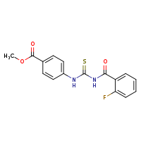 methyl 4-({[(2-fluorophenyl)formamido]methanethioyl}amino)benzoate