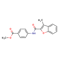 methyl 4-(3-methyl-1-benzofuran-2-amido)benzoate