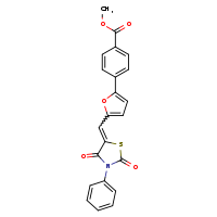 methyl 4-(5-{[(5Z)-2,4-dioxo-3-phenyl-1,3-thiazolidin-5-ylidene]methyl}furan-2-yl)benzoate