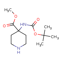 methyl 4-[(tert-butoxycarbonyl)amino]piperidine-4-carboxylate