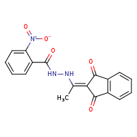 N'-[1-(1,3-dioxoinden-2-ylidene)ethyl]-2-nitrobenzohydrazide