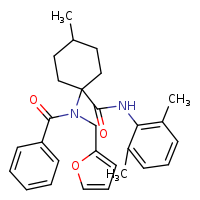 N-{1-[(2,6-dimethylphenyl)carbamoyl]-4-methylcyclohexyl}-N-(furan-2-ylmethyl)benzamide